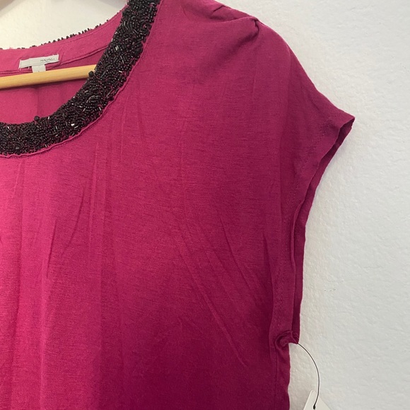 Halogen • Berry Radiance Black Beaded Blouse - Picture 10 of 13